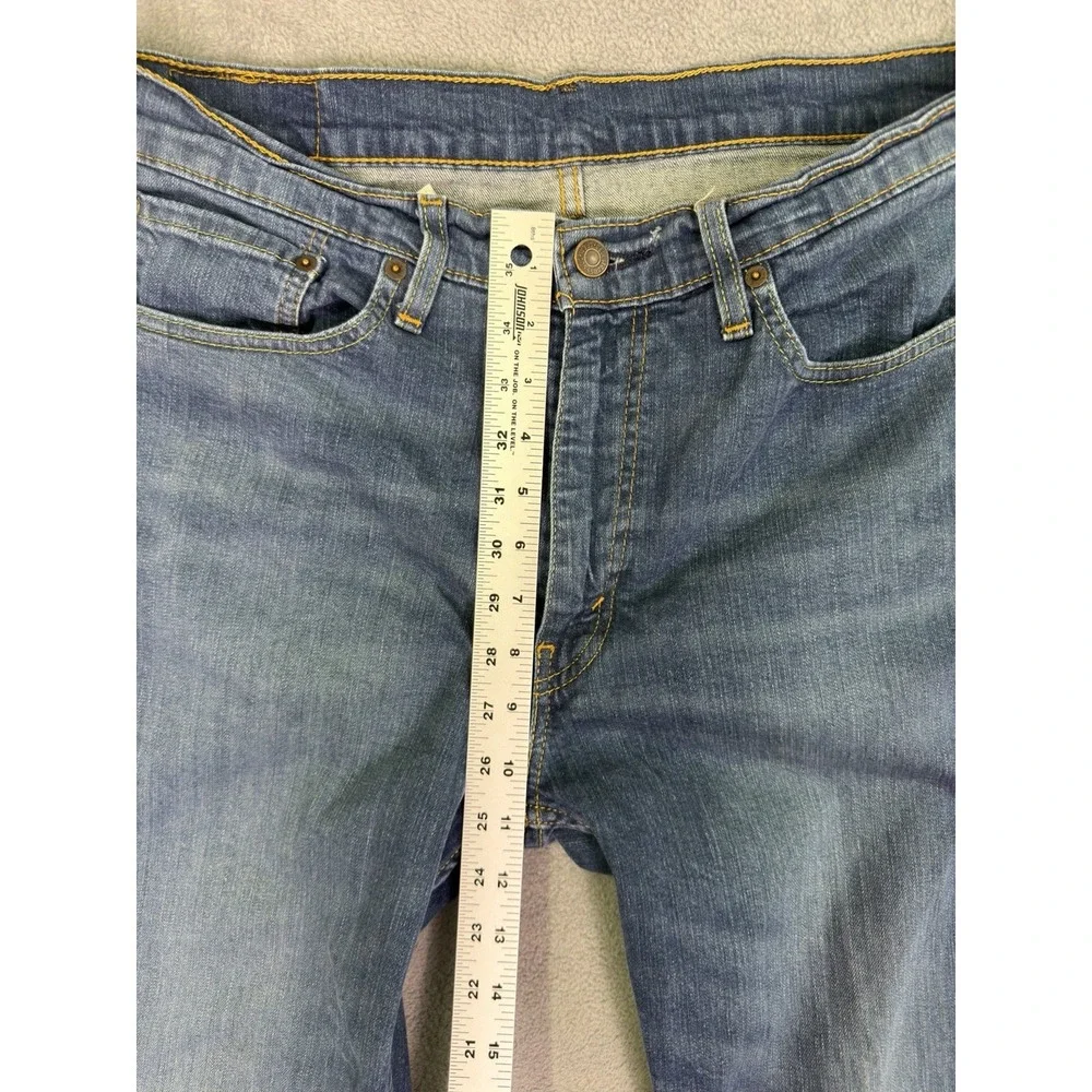 Levis 514 Jeans Mens 36x32 Blue Straight Athletic Medium Wash Denim Mid Rise